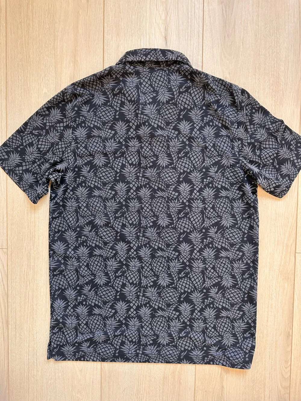Travis Mathew Men's Pineapple-Print Polo Shirt - Gray/Black